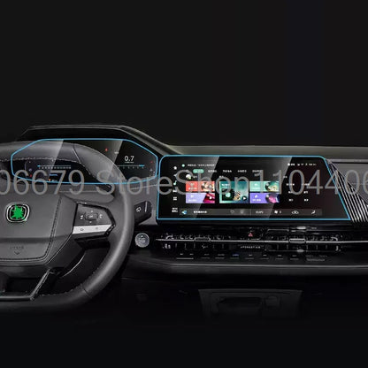 حماية عتبات الأبواب بنقشة الكاربون لـ Changan CS75 Plus