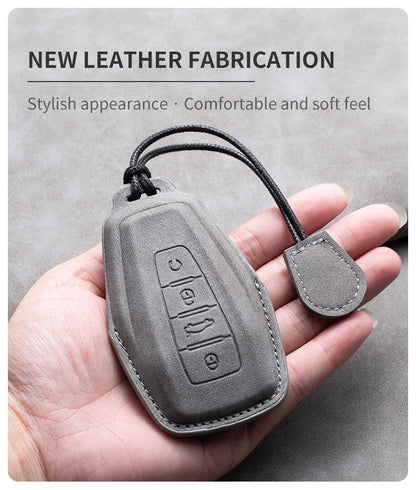 غطاء مفتاح جلدي لـ Geely Coolray