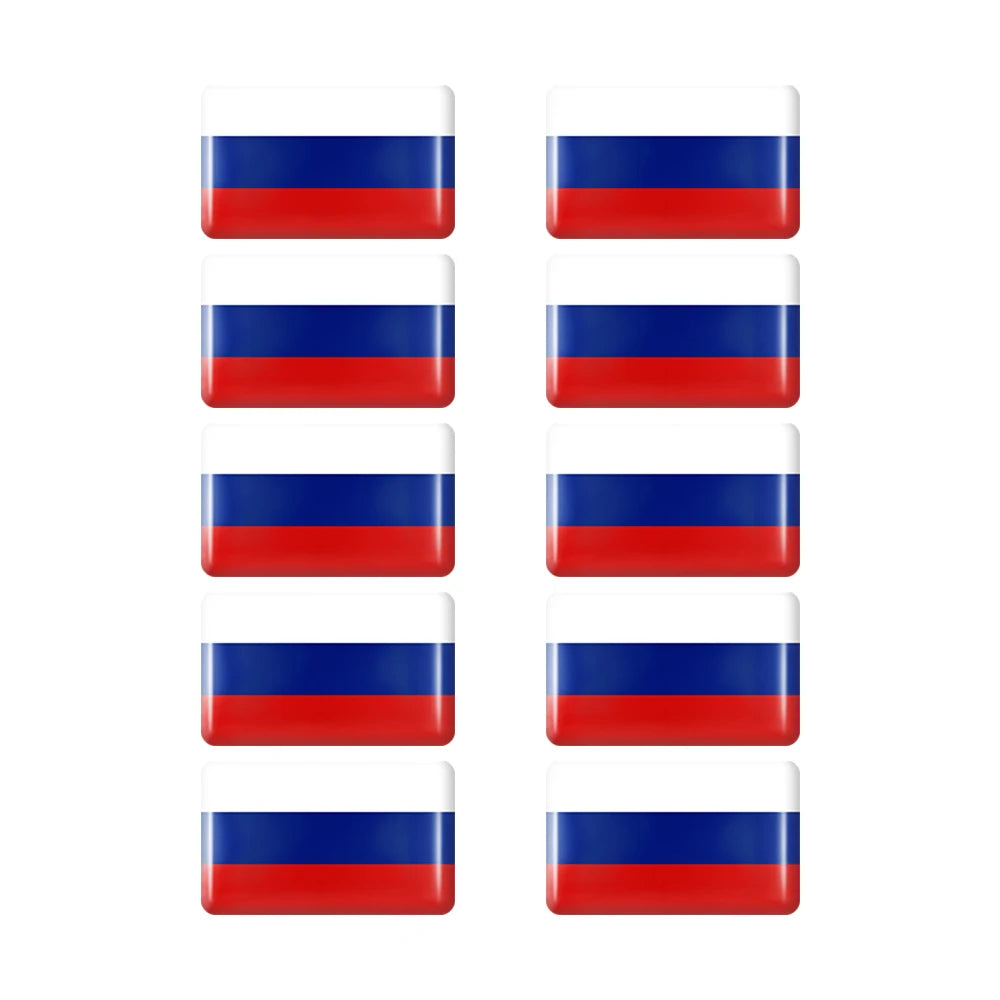 10pcs Epoxy UK United Kingdom Flag Sticker Car Interior Decoration Decal for Jaguar XE XF XJ Land Rover Range Rover Evoque Badge