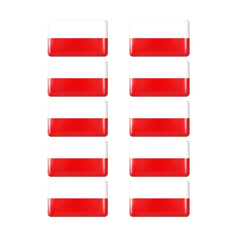 10pcs Epoxy UK United Kingdom Flag Sticker Car Interior Decoration Decal for Jaguar XE XF XJ Land Rover Range Rover Evoque Badge