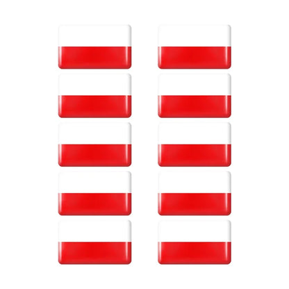 10pcs Epoxy UK United Kingdom Flag Sticker Car Interior Decoration Decal for Jaguar XE XF XJ Land Rover Range Rover Evoque Badge