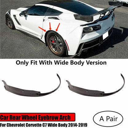 توسعة رفارف خلفية بنقشة الكاربون لشفروليه كورفيت C7 Widebody (2014-2019) – طقم قطعتين