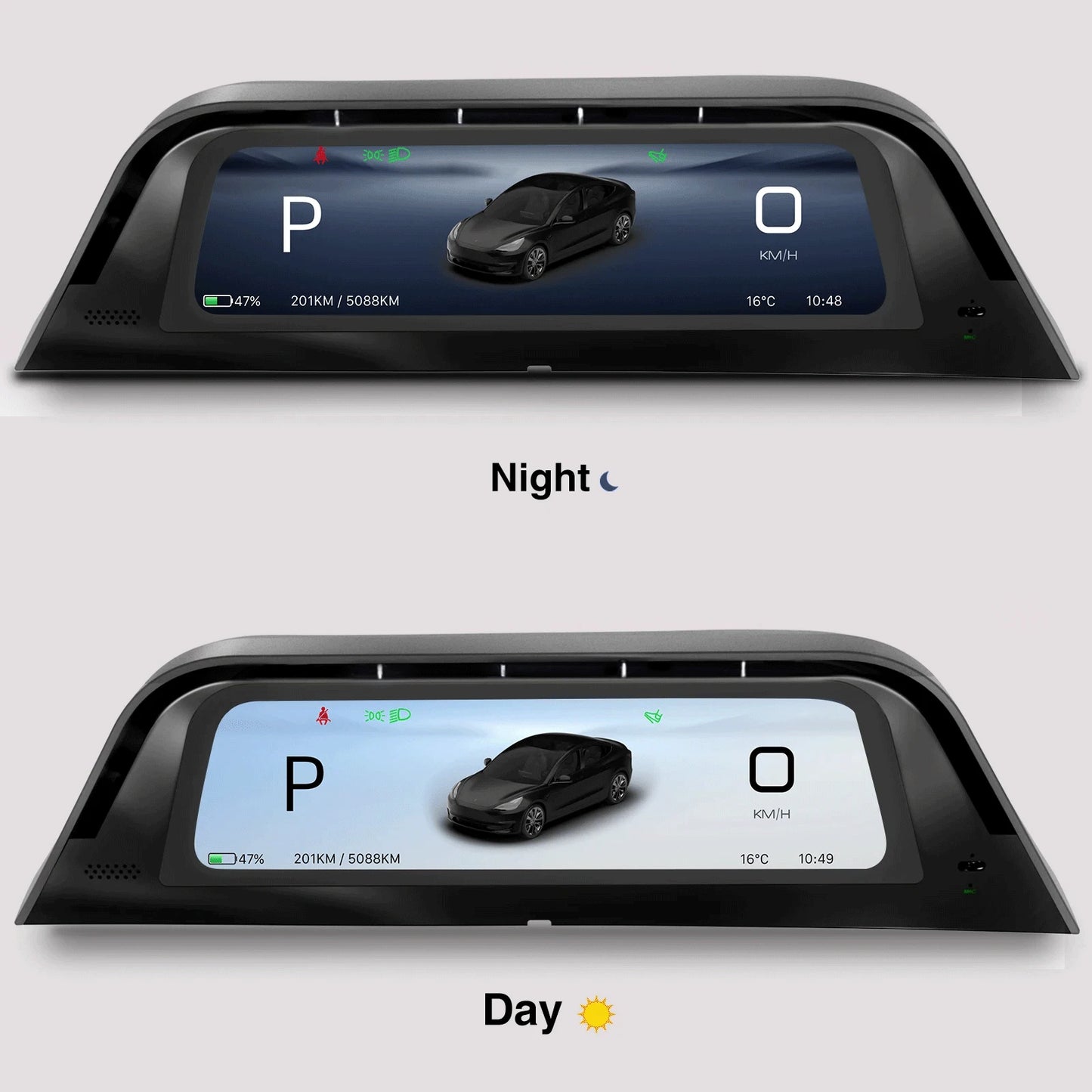 شاشة HUD مقاس 9.6 إنش لتسلا موديل 3 / موديل Y