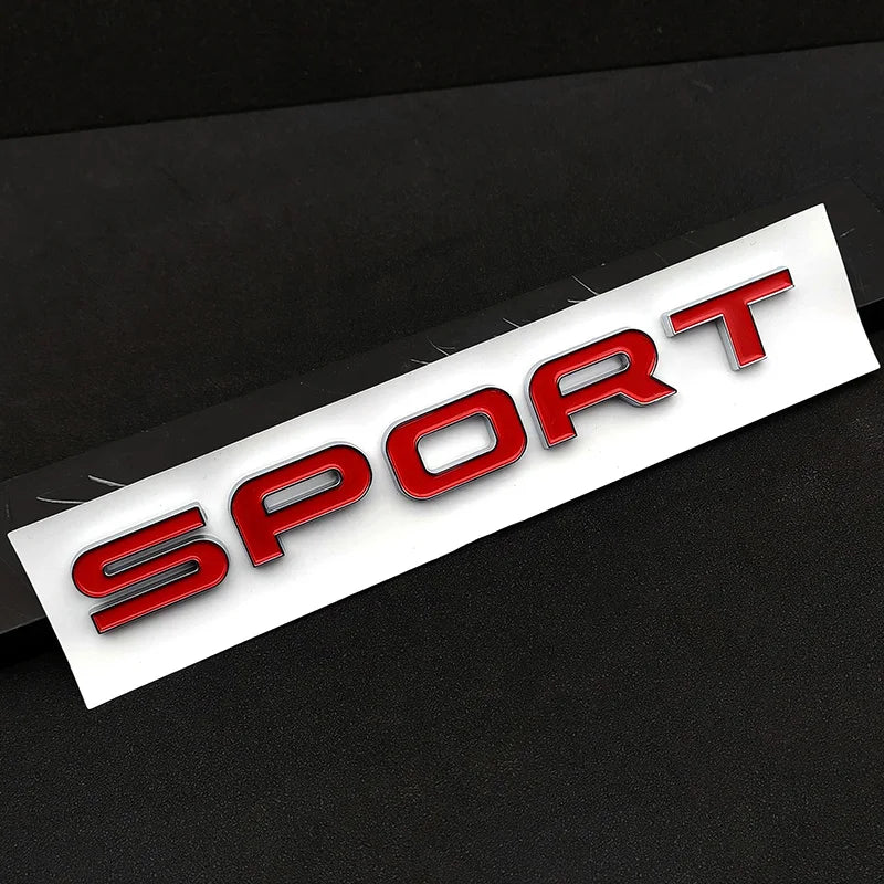 3D ABS Logo Sport HSE Emblem Letters Car Trunk Badge For Land Rover Range Rover L320 Discovery Sport HSE Sticker Accessories