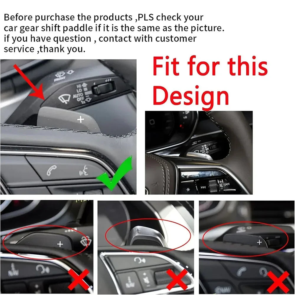 مبدلات ناقل الحركة (Paddle Shift) لأودي A3 / A6 / S6 / A7 / S7 / A8 / Q8 / e-tron (2019-2024) – امتداد DSG للمقود