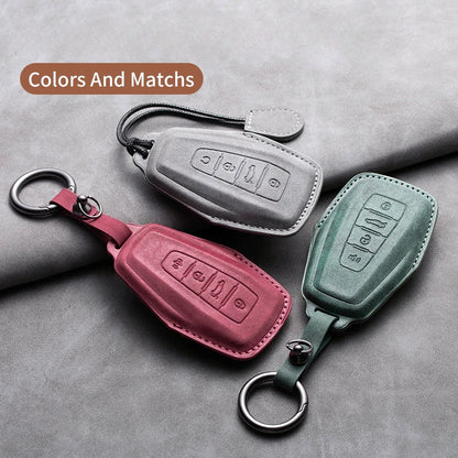 غطاء مفتاح جلدي لـ Geely Coolray