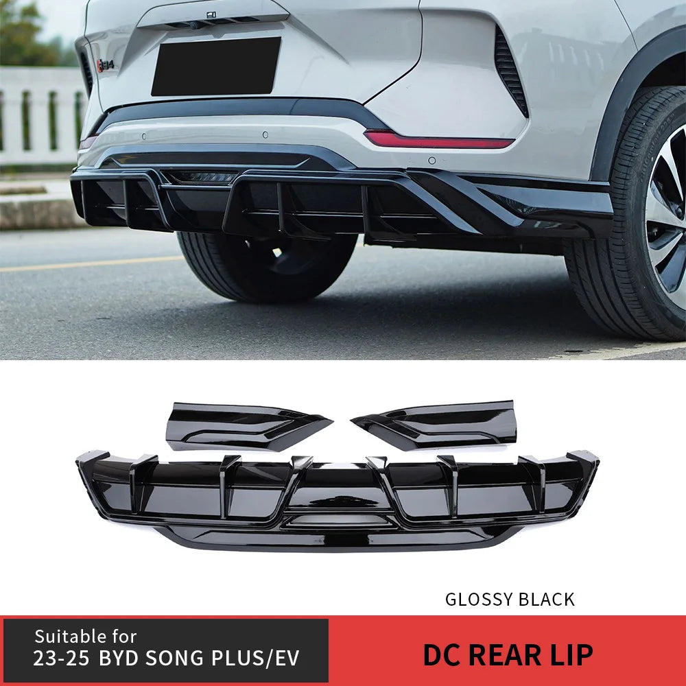 طقم بودي كت لـ BYD Song Plus / Seal U (2023+) – فرونت ليب، ديفيوزر خلفي وقطع ABS أسود