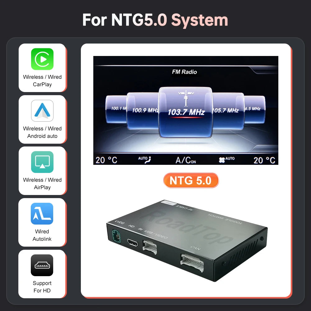 واجهة CarPlay لاسلكية لمرسيدس S-Class (W222)