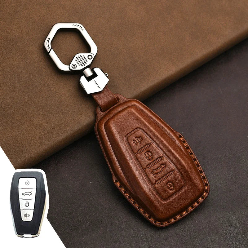 غطاء مفتاح جلدي لـ Geely Coolray