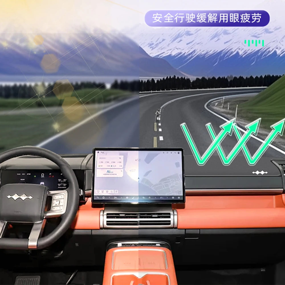 For BYD Leopard غطاء طبلون لـ BYD Leopard 7um 7 Dedicated Central Control Dashboard Sunscreen And Light Avoidance Pad Automotive Accessories Modifica
