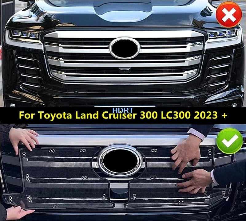 شبك حماية أمامي ضد الحشرات لتويوتا لاندكروزر LC300 (2023+) – غطاء شبك التهوية الأمامي