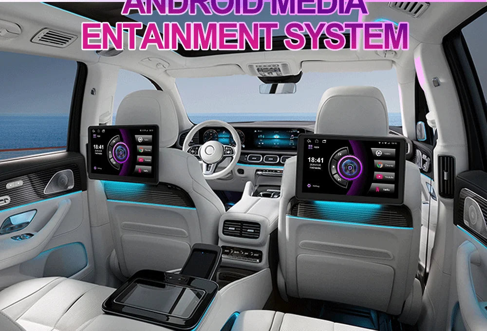 شاشة مسند رأس أندرويد 10.1 إنش مع CarPlay