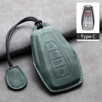 غطاء مفتاح جلدي لـ Geely Coolray