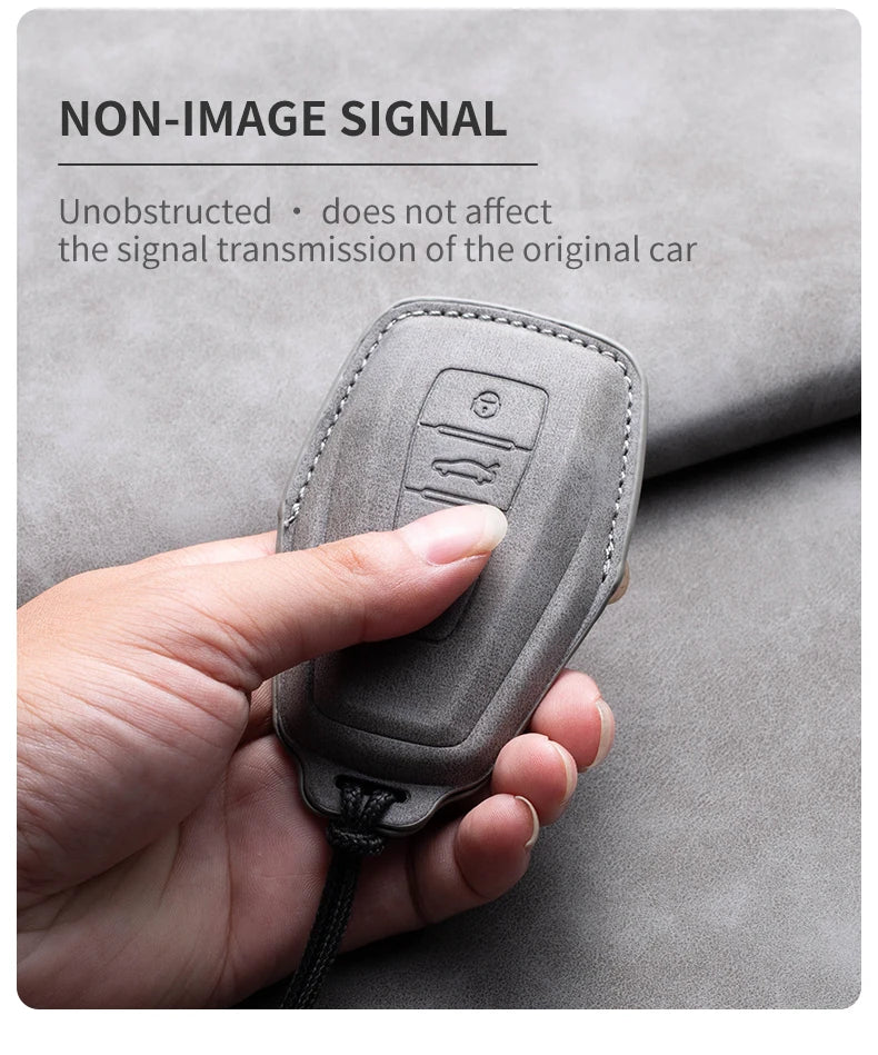 غطاء مفتاح جلدي لـ Geely Coolray