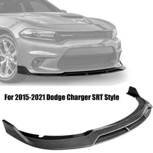 سبويلر أمامي SRT Style لدودج تشارجر (2015-2023) – فرونت ليب 4 قطع أسود لامع بنقشة كاربون