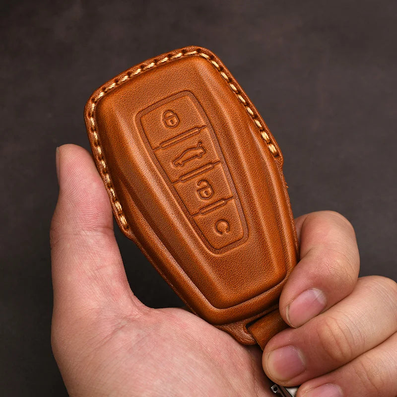 غطاء مفتاح جلدي لـ Geely Coolray
