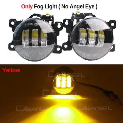 طقم كشافات ضباب LED مع DRL وAngel Eye لنيسان باترول سفاري Y61 (2005-2009) – يمين ويسار