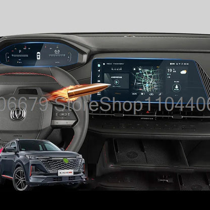 حماية عتبات الأبواب بنقشة الكاربون لـ Changan CS75 Plus