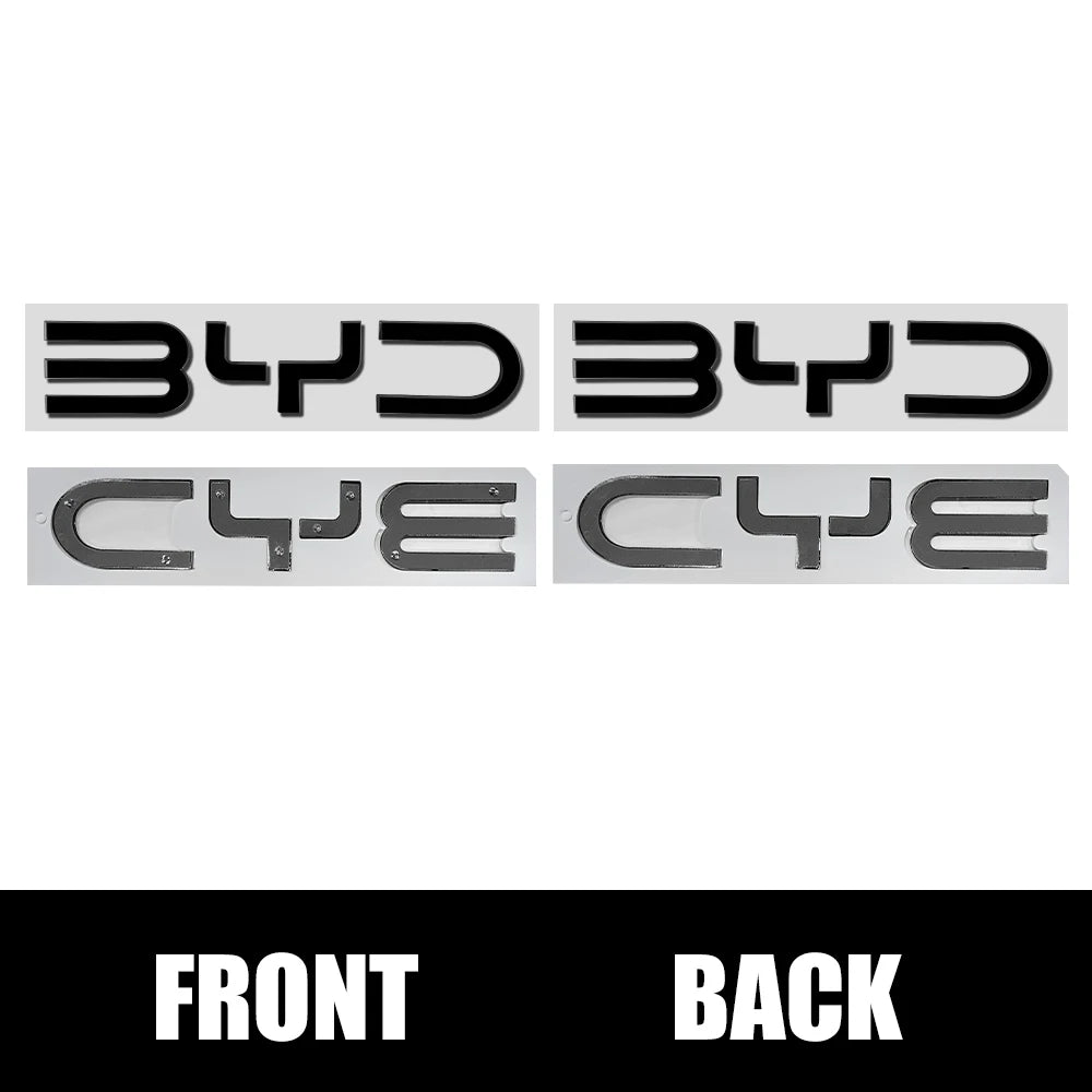 شعارات حروف أمامية وخلفية لـ BYD