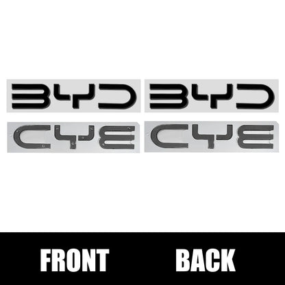 شعارات حروف أمامية وخلفية لـ BYD