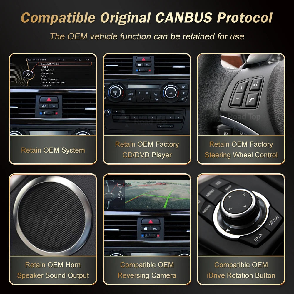 شاشة CarPlay لاسلكية 8.8 إنش لسيارات BMW