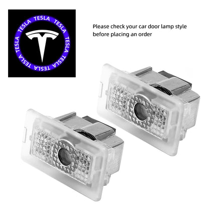 إضاءة ترحيب LED للأبواب لتسلا