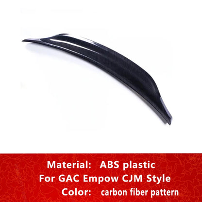 جناح خلفي CJM Style لـ GAC إمباو – سبويلر Ducktail من ABS باللون الأسود اللامع أو بنقشة الكاربون