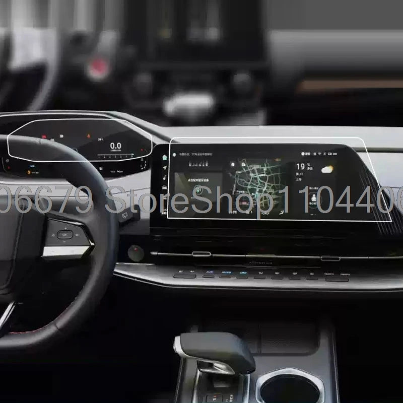 حماية عتبات الأبواب بنقشة الكاربون لـ Changan CS75 Plus