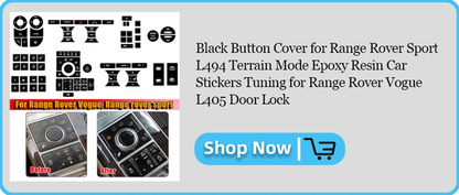 Engine Start Stop Button Sticker for Jaguar XF Black Ignition Switch Cover for Range Rover Sport Vogue Discovery Sport Evoque