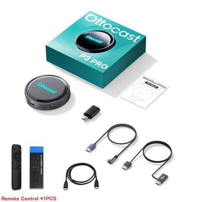 OttoAibox P3 Pro – محول CarPlay وAndroid Auto لاسلكي