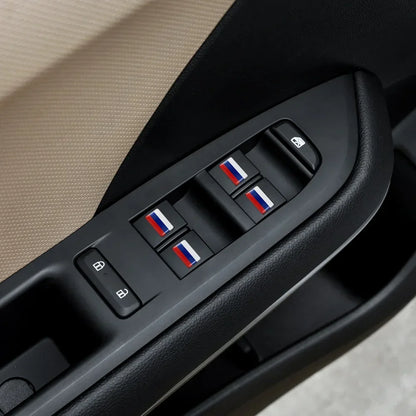 10pcs Epoxy UK United Kingdom Flag Sticker Car Interior Decoration Decal for Jaguar XE XF XJ Land Rover Range Rover Evoque Badge