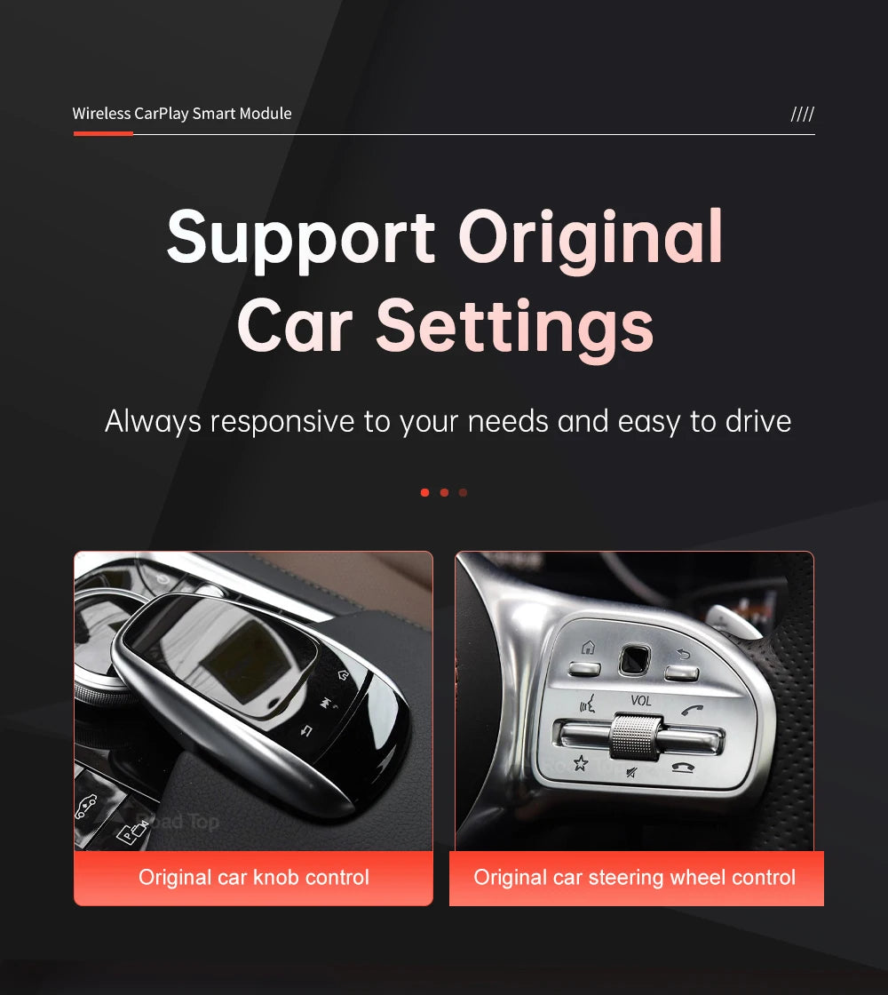 واجهة CarPlay لاسلكية لمرسيدس S-Class (W222)