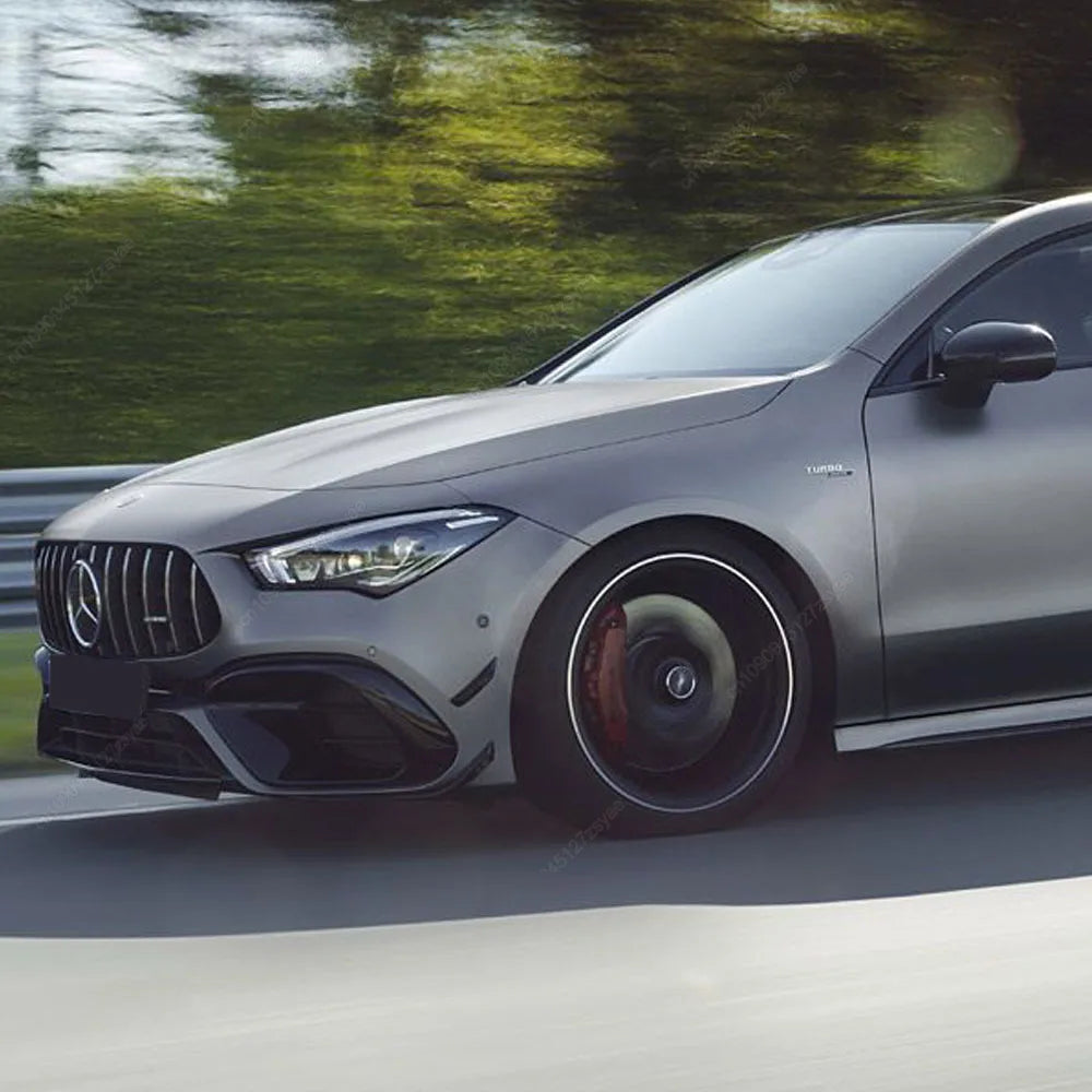 سبلتر جانبي أمامي لمرسيدس CLA45 AMG C118/W118 (2019-2023) – كانارد، شبك ضباب وجناح هوائي ABS