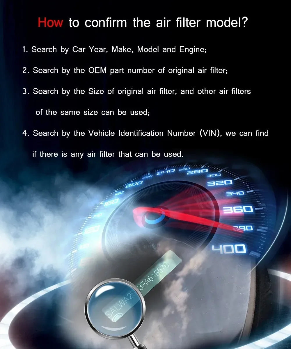 فلتر هواء رياضي عالي التدفق لبي إم دبليو E81 / E87 / E88 / E90 / E91 / E92 / E93 / X1 – قابل للغسل