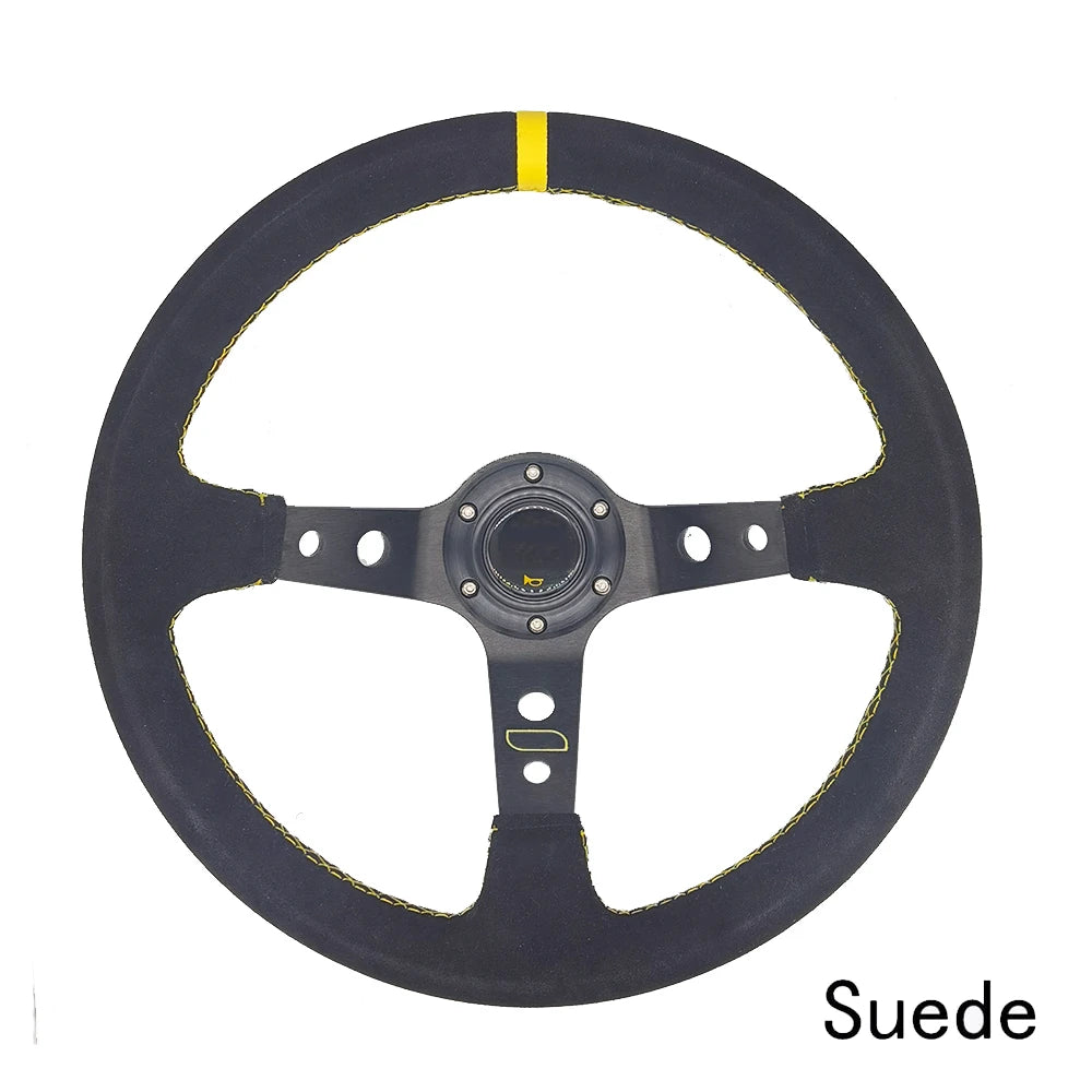 مقود رياضي عالمي 14 إنش (350 مم) شمواه أو PVC – Deep Dish للدرفت والسباقات