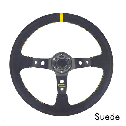 مقود رياضي عالمي 14 إنش (350 مم) شمواه أو PVC – Deep Dish للدرفت والسباقات