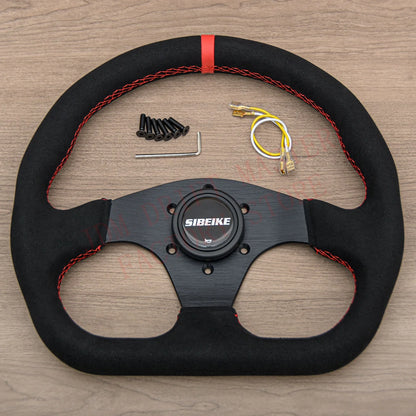مقود رياضي SIBEIKE بتصميم D شمواه – 13 إنش (320 مم) JDM