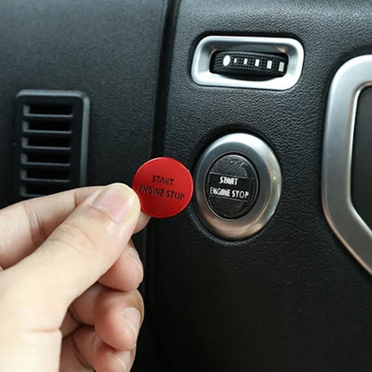 For Land Rover Discovery 4/Land Rover Range Rover 1pc Aluminum Alloy One-Key Start Button Cover Trim