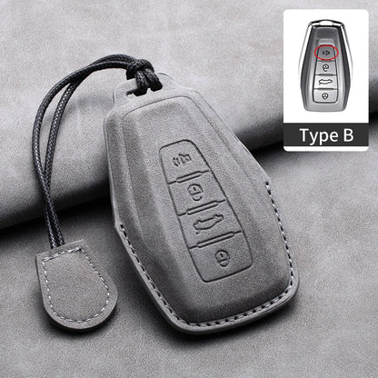 غطاء مفتاح جلدي لـ Geely Coolray