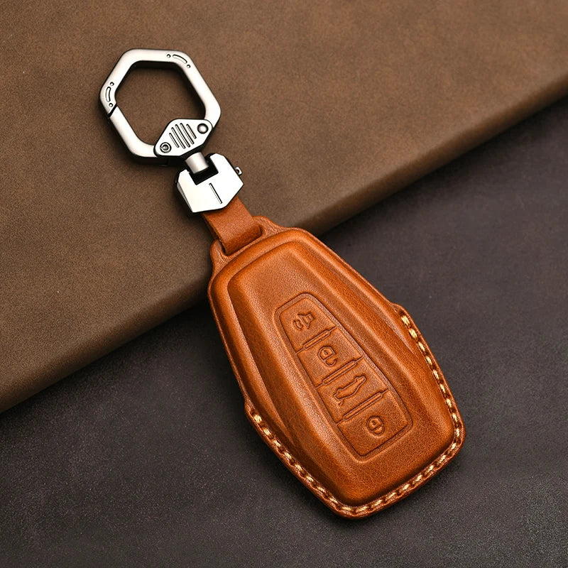 غطاء مفتاح جلدي لـ Geely Coolray