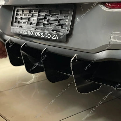 ديفيوزر خلفي Maxton Style لفولكس واجن جولف 8 GTI MK8 (2020-2024) – سبلتر خلفي وحماية جانبية