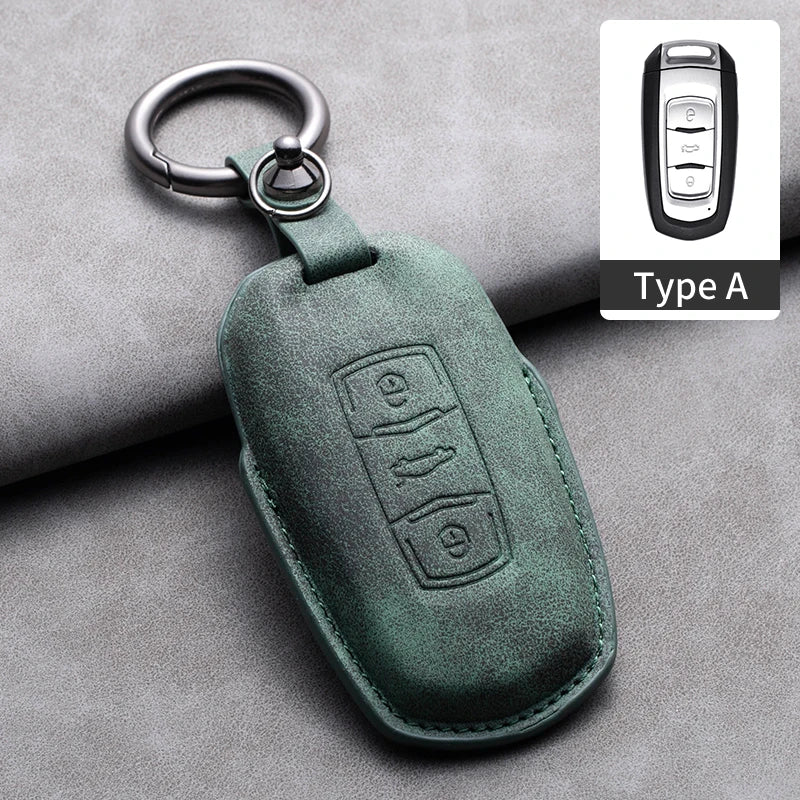 غطاء مفتاح جلدي لـ Geely Coolray