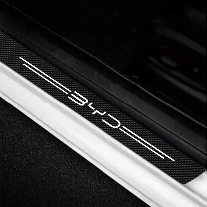 حماية عتبات الأبواب بنقشة الكاربون لـ BYD