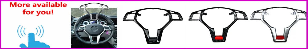 إطار ديكوري للمقود لمرسيدس بنز A / B / C / E / CLA / CLS / GLA / GLK (W176 / W246 / W204 / W207) – ABS