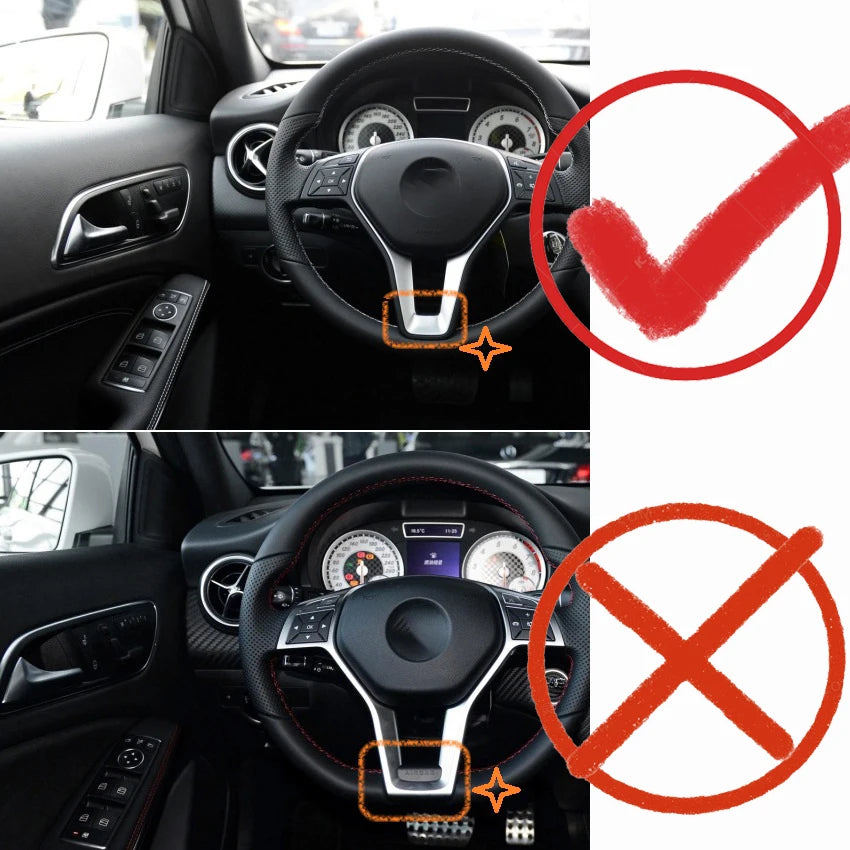 إطار ديكوري للمقود لمرسيدس بنز A / B / C / E / CLA / CLS / GLA / GLK (W176 / W246 / W204 / W207) – ABS