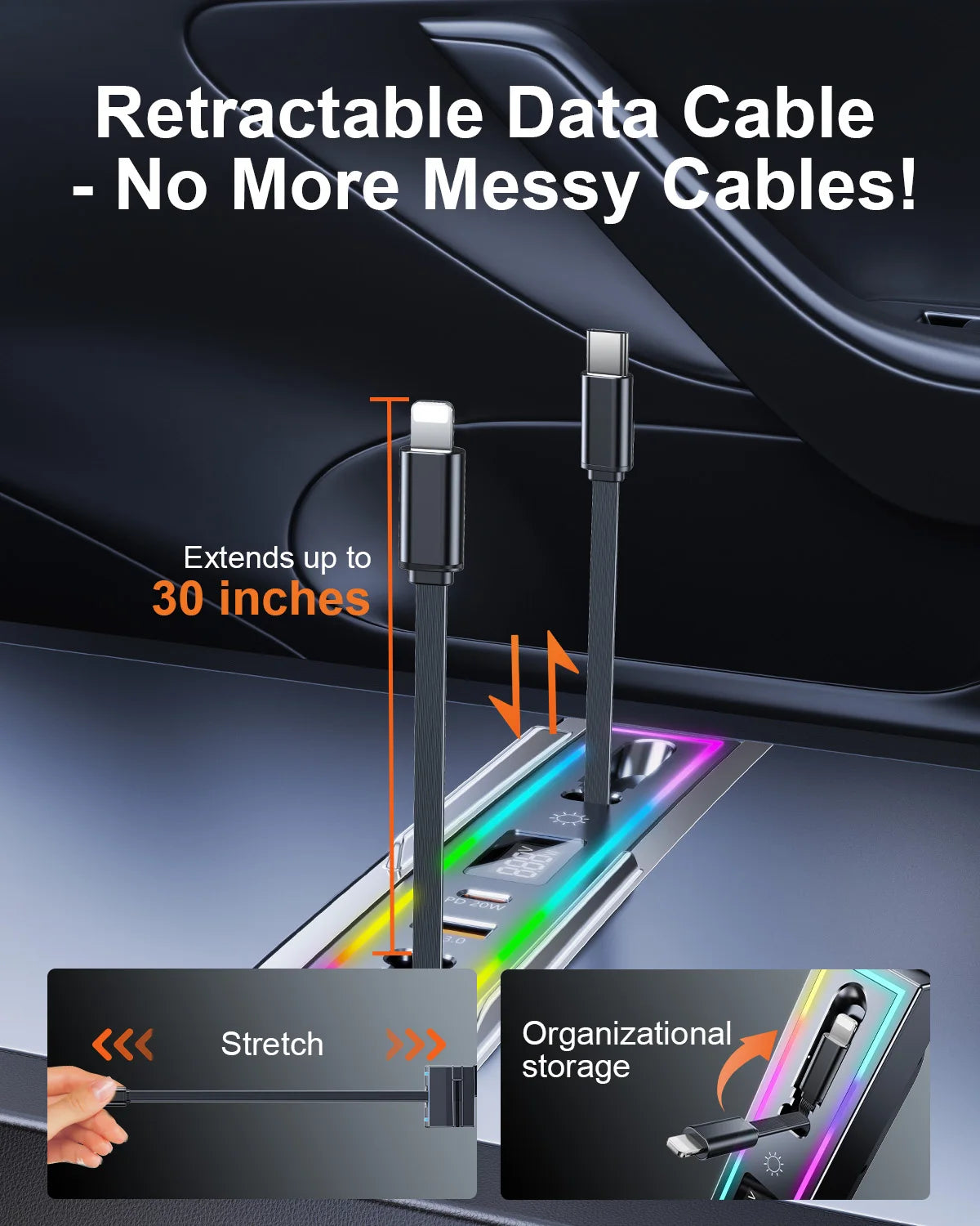محطة شحن USB Hub لتسلا موديل 3 Highland