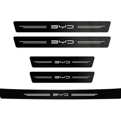 حماية عتبات الأبواب بنقشة الكاربون لـ BYD