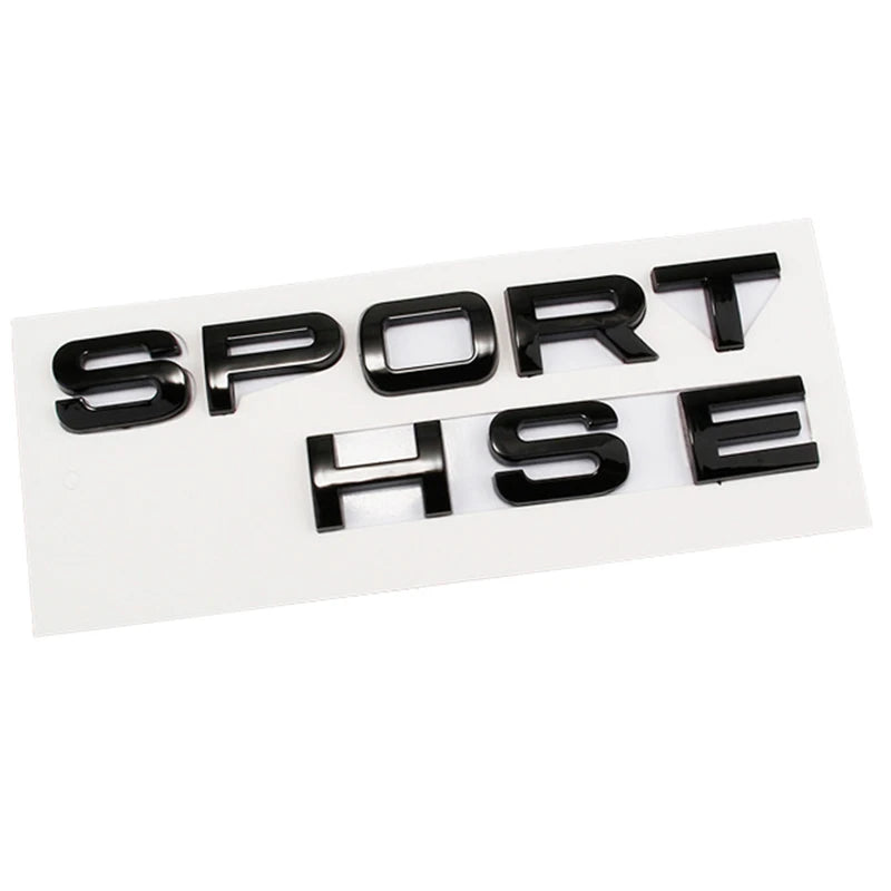 3D ABS Logo Sport HSE Emblem Letters Car Trunk Badge For Land Rover Range Rover L320 Discovery Sport HSE Sticker Accessories