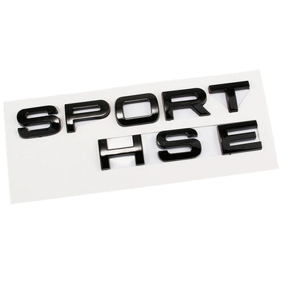 3D ABS Logo Sport HSE Emblem Letters Car Trunk Badge For Land Rover Range Rover L320 Discovery Sport HSE Sticker Accessories