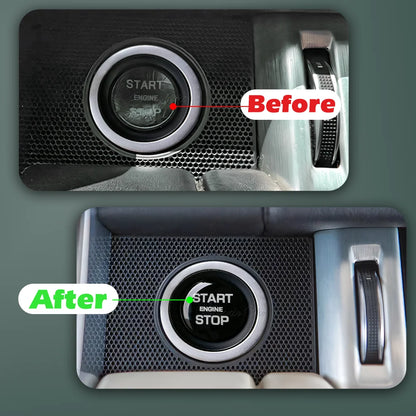 Engine Start Stop Button Sticker for Jaguar XF Black Ignition Switch Cover for Range Rover Sport Vogue Discovery Sport Evoque